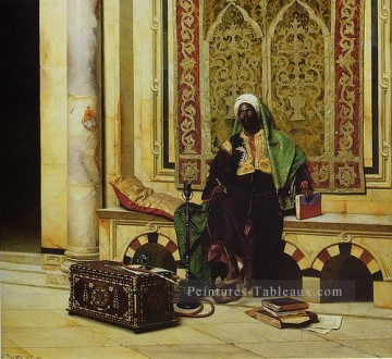 homme 2 Ludwig Deutsch Orientalism Peinture à l'huile